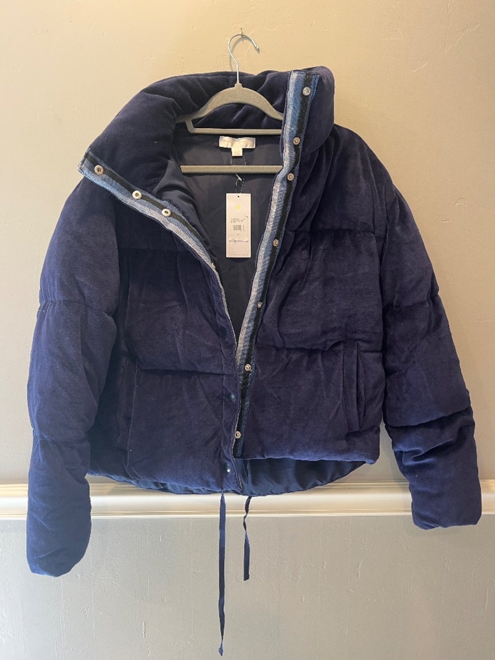 Spiritual Gangster velvet puffer jacket
